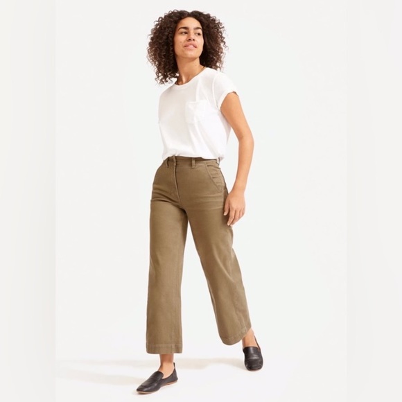 Everlane Wide Leg Crop Pant - Picture 1 of 5